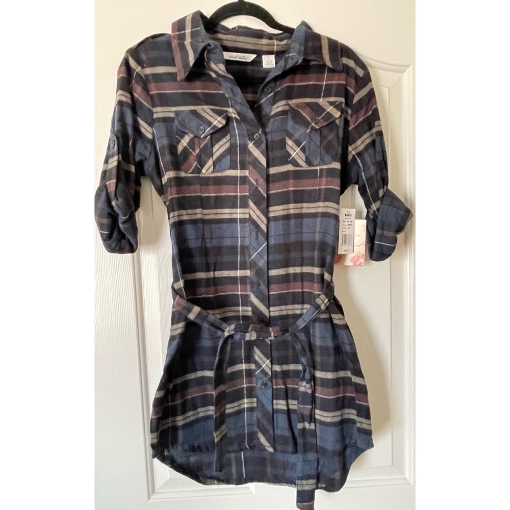Brand new with tag, Long sleeve flannel dress.